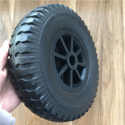 El Arabası Arabası için 2.50-4 PU Köpük Tekerlek Plastik Jant El Kamyon Tekerleği