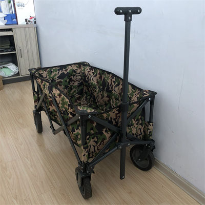 Açık Katlanır Vagon Arabası 600D Tekerlekli Katlanır Yardımcı Araba