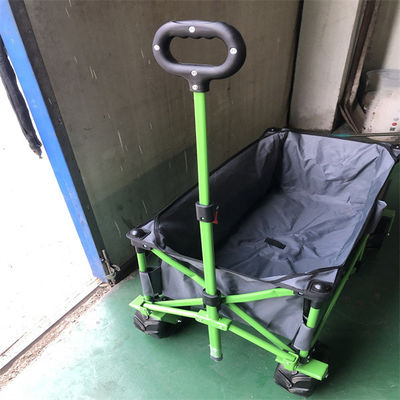 Çelik Çerçeve Tekerlek Katlanabilir Vagon Arabası 112cm Katlanır Açık Hizmet Vagonu