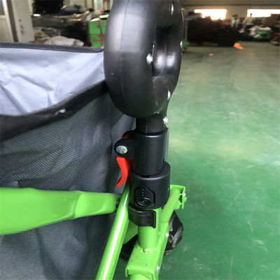 Çelik Çerçeve Tekerlek Katlanabilir Vagon Arabası 112cm Katlanır Açık Hizmet Vagonu