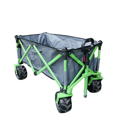 Çelik Çerçeve Tekerlek Katlanabilir Vagon Arabası 112cm Katlanır Açık Hizmet Vagonu