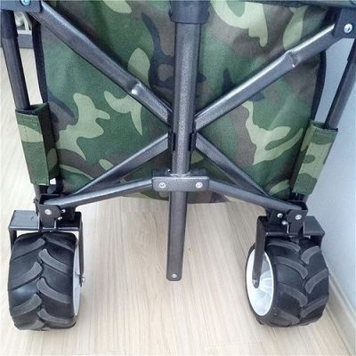 Çok Amaçlı OEM Açık Kamp Sepeti 600D Alışveriş Katlanır Arabalı Arabalar