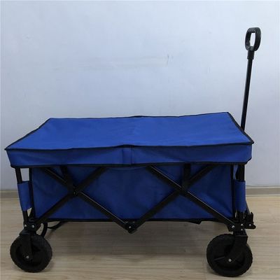 Yalıtım Katmanlı PVC Tekerlekli Katlanabilir Vagon Arabası 600D Hafif Katlanabilir Vagon