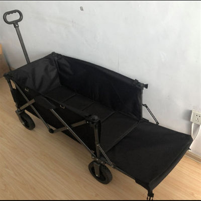 Uzatma ile Popüler Katlanabilir Vagon Sepeti 128cm PVC Tekerlek Katlanır Plaj Sepeti