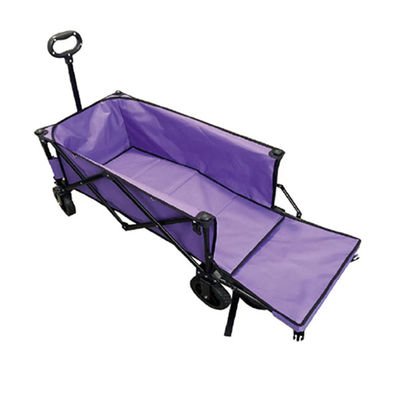 Uzatma ile Popüler Katlanabilir Vagon Sepeti 128cm PVC Tekerlek Katlanır Plaj Sepeti