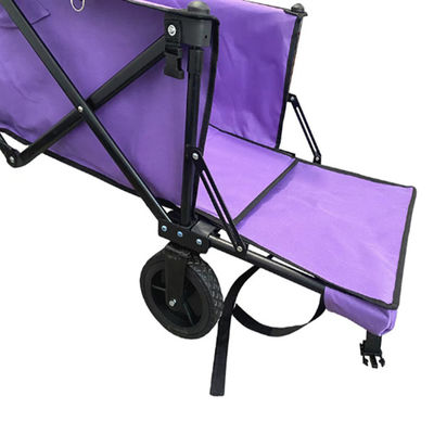 Uzatma ile Popüler Katlanabilir Vagon Sepeti 128cm PVC Tekerlek Katlanır Plaj Sepeti