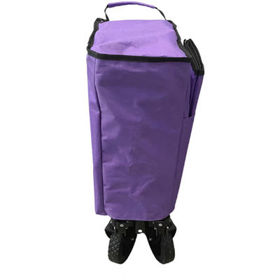 Uzatma ile Popüler Katlanabilir Vagon Sepeti 128cm PVC Tekerlek Katlanır Plaj Sepeti