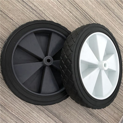 PVC 8 ​​İnç Sert Lastik Tekerlekler 20cm Katlanır Araba Katı El Arabası Tekerlekleri