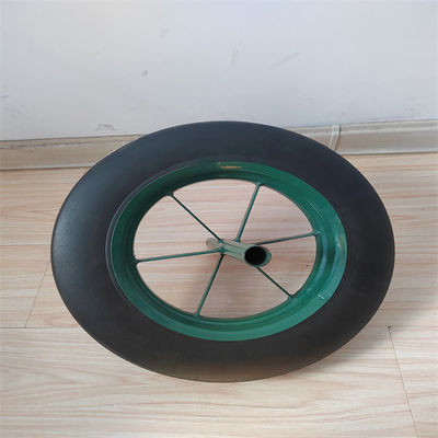 14 İnç Katı Lastik Tekerlekler Dayanıklı Lastik Tubeless El Arabası Tekerleği Katı
