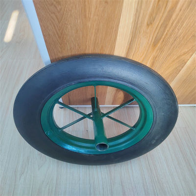 14 İnç Katı Lastik Tekerlekler Dayanıklı Lastik Tubeless El Arabası Tekerleği Katı