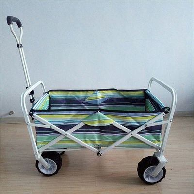7 &quot;PU Tekerlek Katlanır Bahçe Arabaları Geniş Plaj Arabası Arabası 70kgs