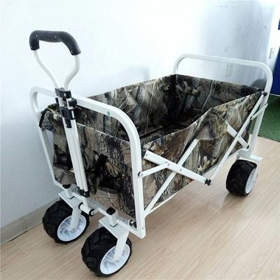 7 &quot;PU Tekerlek Katlanır Bahçe Arabaları Geniş Plaj Arabası Arabası 70kgs