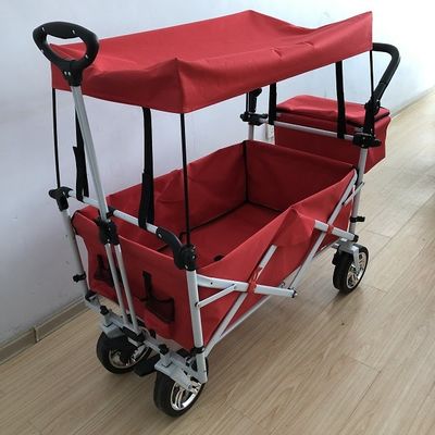 Canopy 600D Oxford Kumaşlı Yardımcı Vagon Katlanır Araba 8 İnç Katlanabilir Plaj Arabası