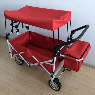 Canopy 600D Oxford Kumaşlı Yardımcı Vagon Katlanır Araba 8 İnç Katlanabilir Plaj Arabası