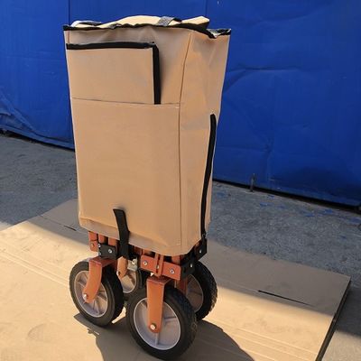 Ayarlanabilir Saplı Katlanabilir Vagon Arabası Tekerlekli Araba Boyunca Katlanabilir Çekme