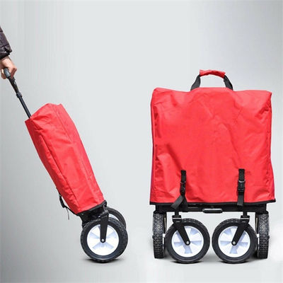 Moda Katlanabilir Bahçe Arabası Açık Hizmet Programı Kırmızı Katlanabilir Vagon