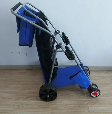 600D Oxford Kumaş Katlanır Balıkçılık Sepeti Büyük Tekerlekli Katlanabilir Balıkçılık Arabası