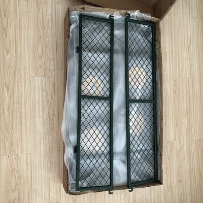 50L Utility Mesh Çelik Bahçe Araba Kapatılabilir Kenarları ve 4.10/3.50-4 inç Tekerlekleri ile Uygulanabilir Uygulanabilir Araba
