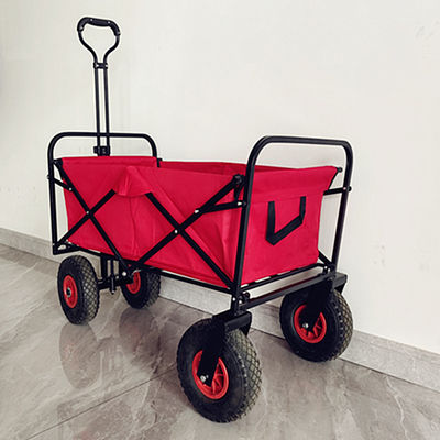 Özelleştirilebilir Logo Katlanır Vagon Arabası Ağır Hizmet 80kg Yük Kapasitesi