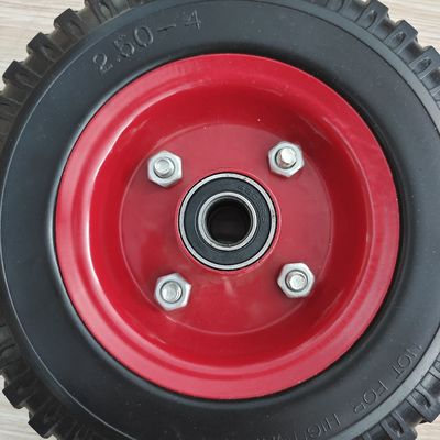 250-4 Metal Jant El Arabası 8 İnç El Arabası Pnömatik Lastik Lastik Tekerlek