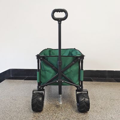 Çift Katlı Oxford Kumaş Katlanabilir Plaj Vagonu Metal Çerçeve Kamp Vagonu