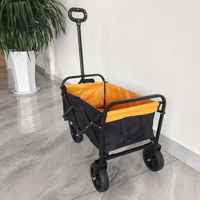 Açık Katlanır Kamp Sepeti İçin 6 İnç Tekerlekli Mini Katlanabilir Alışveriş Sepeti