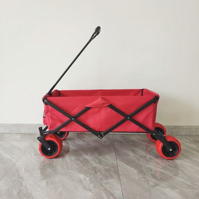 70KG Kapasite Açık Hava Kamp Arabaları Büyük Tekerlekler Katlanabilir Plaj Kaydırıcı Araba