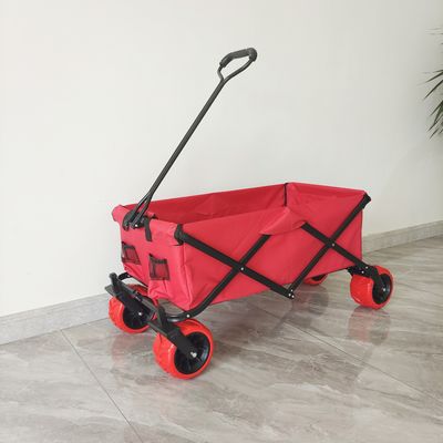 70KG Kapasite Açık Hava Kamp Arabaları Büyük Tekerlekler Katlanabilir Plaj Kaydırıcı Araba