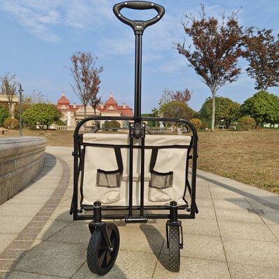 Beyaz Genişletilmiş Dört Tekerlekli Kamp Bahçe Katlanabilir Araba Tutma Katlanabilir Masa PVC Tekerlek