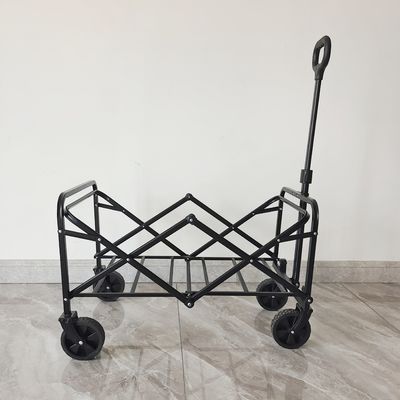 Dışarıdaki çelik çerçeve mini kamp yapma vagon arabası ayarlanabilir kumandalarla