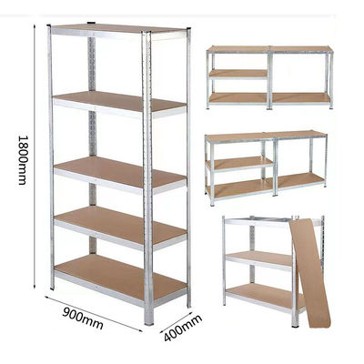 5 katlı raflar ayarlanabilir metal raflar çok amaçlı bultsuz 180x90x40CM
