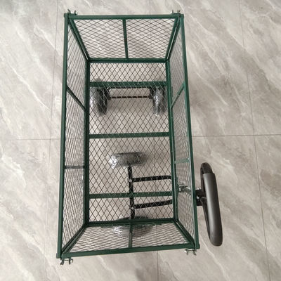 Katlanabilir Ayrılabilir Bahçe Ağı Arabası, Metal Spokes, Dört Kauçuk Şişme Tekerlek