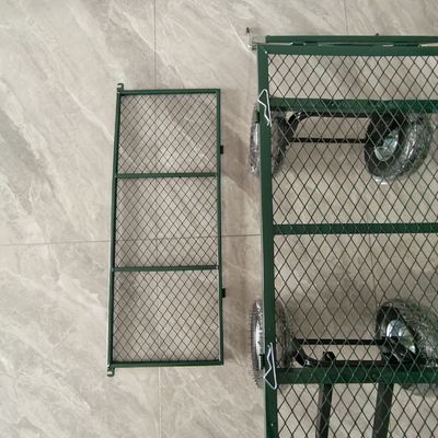 Katlanabilir Ayrılabilir Bahçe Ağı Arabası, Metal Spokes, Dört Kauçuk Şişme Tekerlek