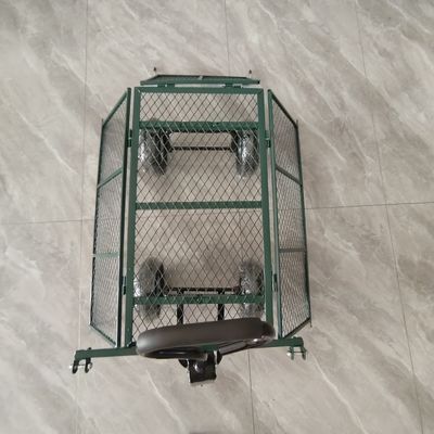 Katlanabilir Ayrılabilir Bahçe Ağı Arabası, Metal Spokes, Dört Kauçuk Şişme Tekerlek