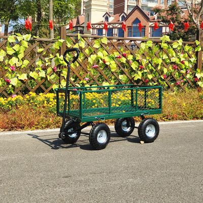 Katlanabilir Ayrılabilir Bahçe Ağı Arabası, Metal Spokes, Dört Kauçuk Şişme Tekerlek