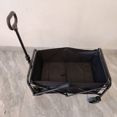 Mini Katlanabilir Vagon Arabası Yük Kapasitesi 80-100LB Oxford PVC Kumaş Malzemesi